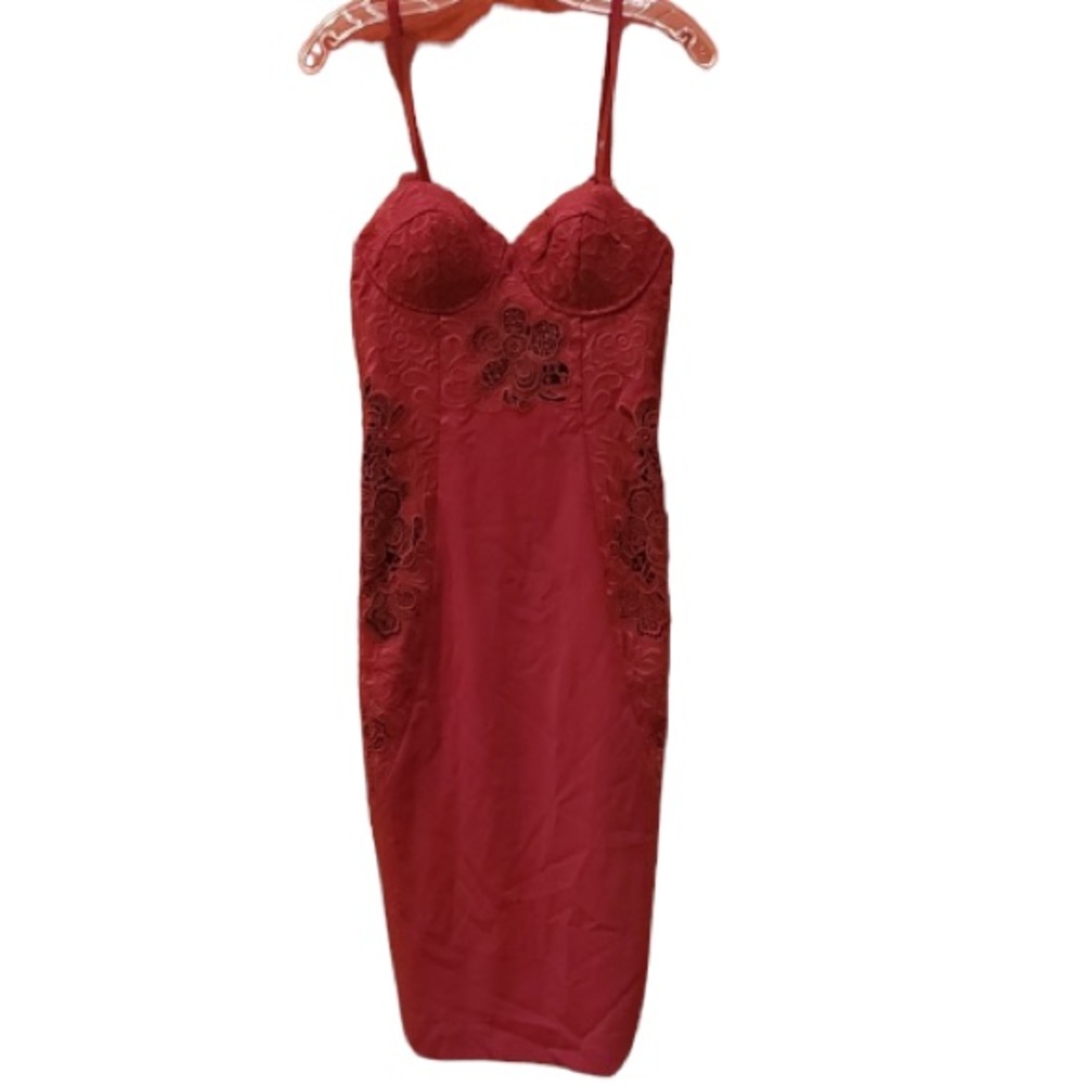 ASOS Burgandy Midi - Picture 4 of 5